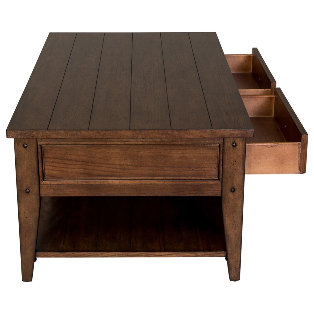 Liberty Furniture Lake House 210OT1010 Casual 2Drawer Cocktail Table